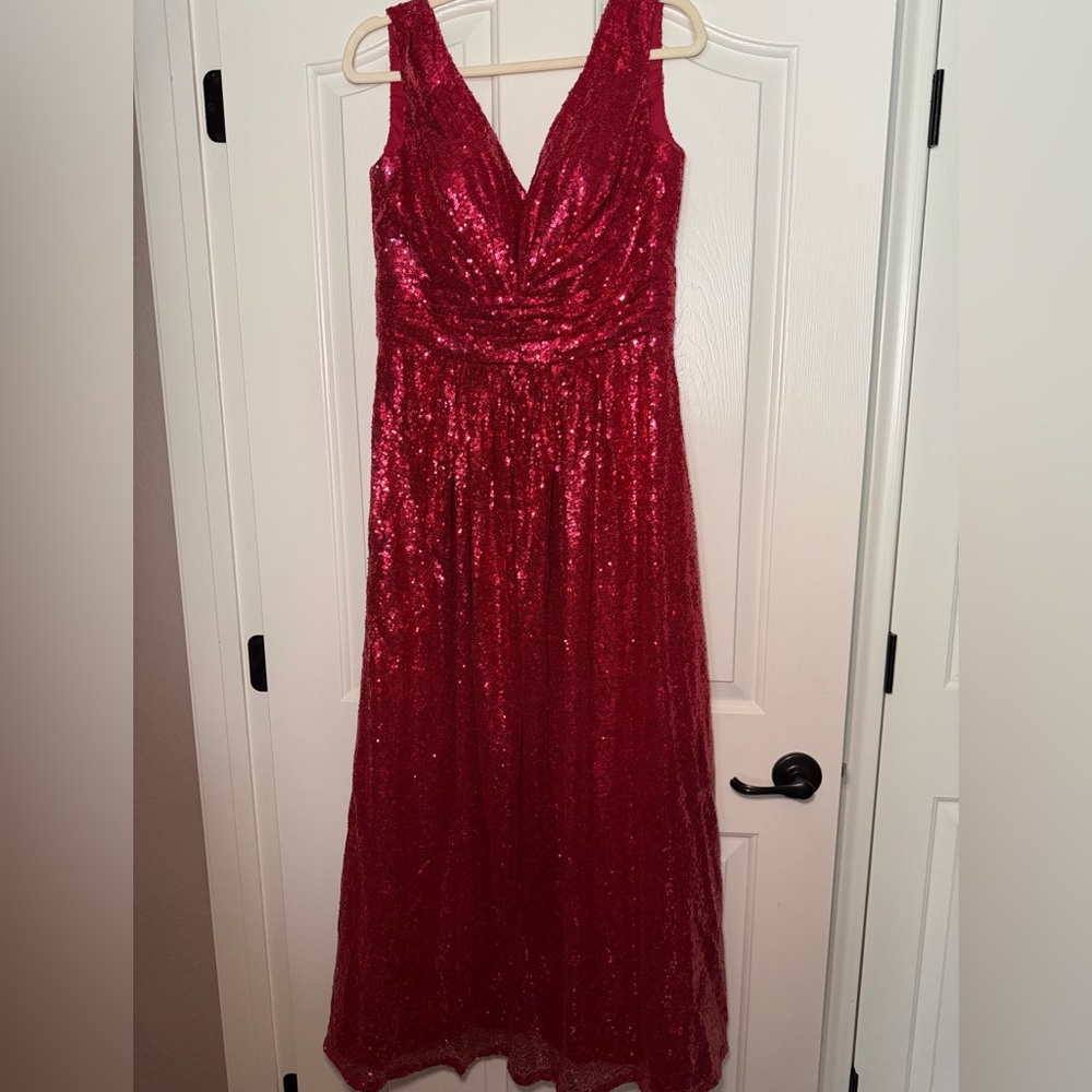 Stunning Red Sequin Gown